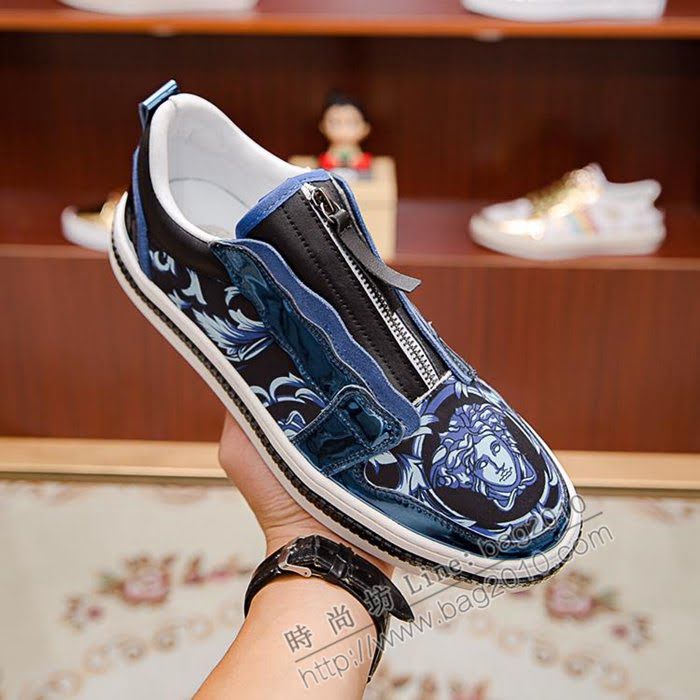 VERSACE男鞋 進口防水布 範思哲男休閒板鞋  jpx1534